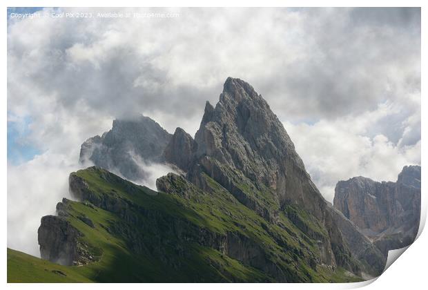 Walk through Italian Dolomites Print by Arun 