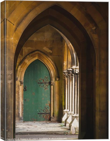The link arch between the Locksbrook Chapel Canvas Print by Rowena Ko