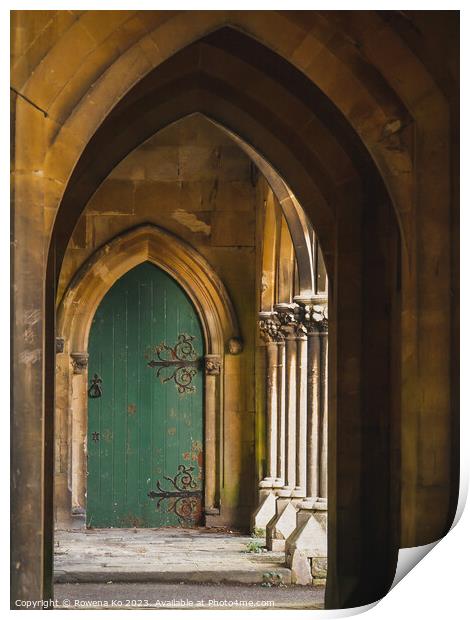 The link arch between the Locksbrook Chapel Print by Rowena Ko