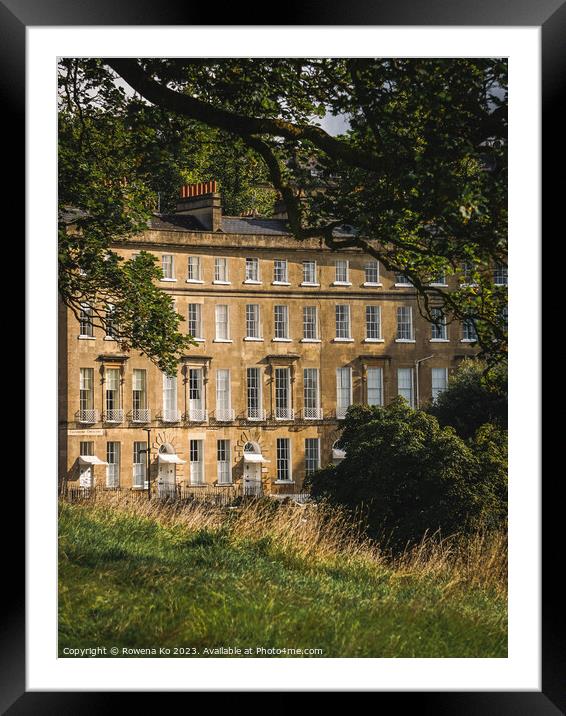 Cavendish Crescent Amidst Verdant Expanse Framed Mounted Print by Rowena Ko