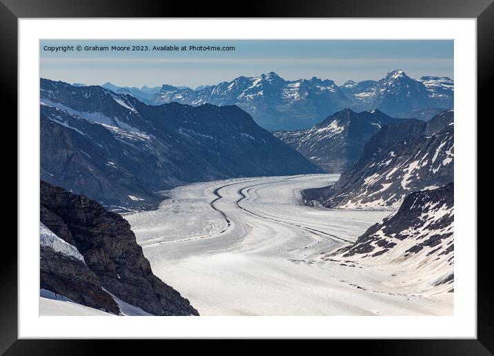 Aletsch Glacier Framed Mounted Print by Graham Moore