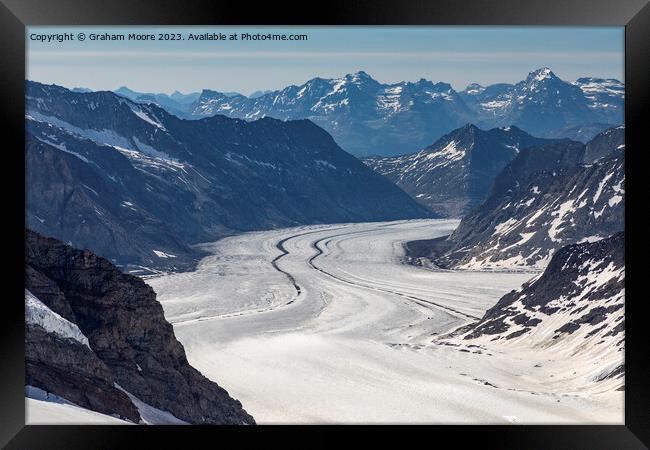 Aletsch Glacier Framed Print by Graham Moore