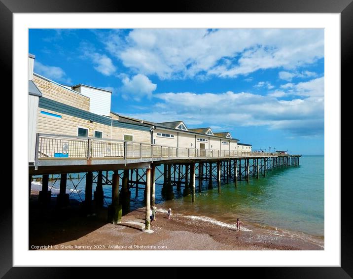 Teignmouth Pier Framed Mounted Print by Sheila Ramsey