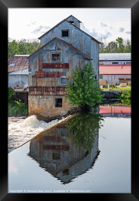 Old Mill Reflections Framed Print by Roxane Bay