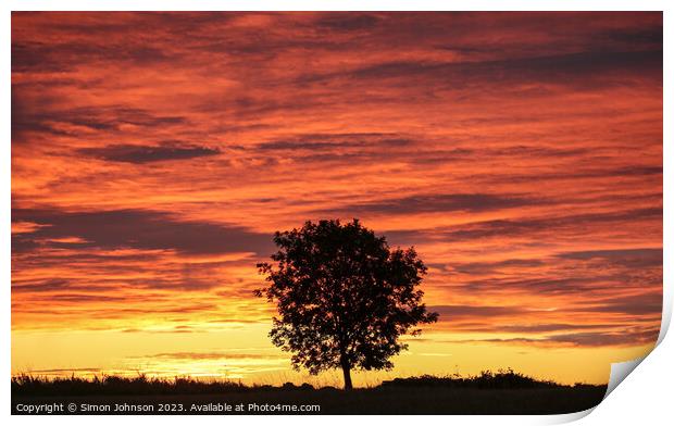 Sky cloud Print by Simon Johnson