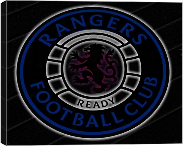 Rangers FC badge Canvas Print by Allan Durward Photography