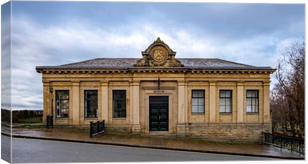 Saltaire Station Canvas Print by Steve Smith
