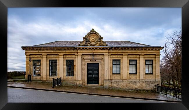 Saltaire Station Framed Print by Steve Smith