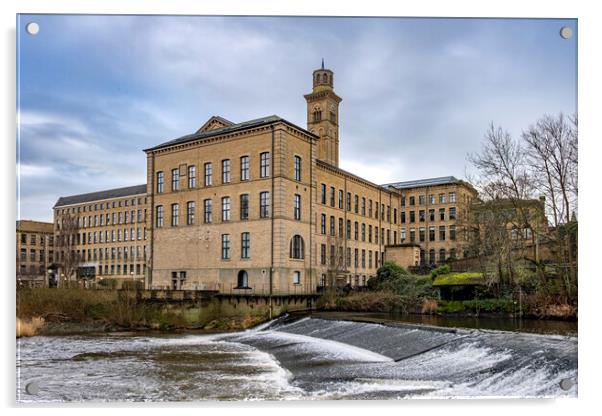 Saltaire West Yorkshire Acrylic by Steve Smith