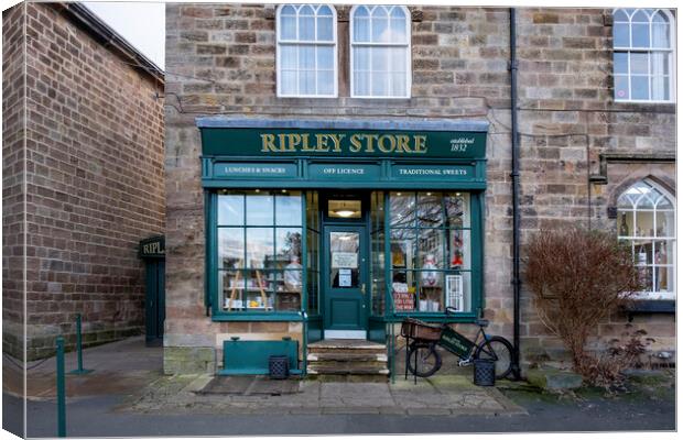 Ripley Store North Yorkshire Canvas Print by Steve Smith