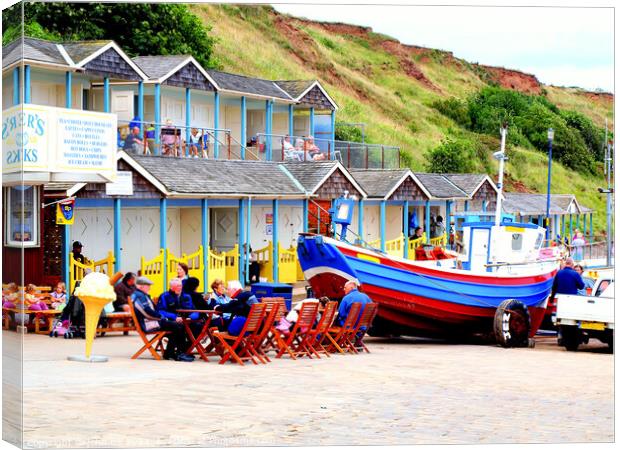 Captivating Filey: Seaside Pleasures Canvas Print by john hill