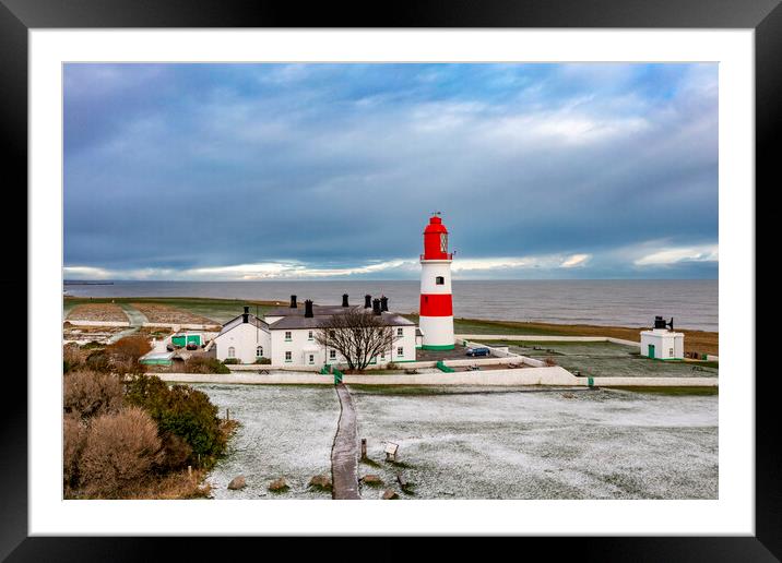 Souter Lighthouse Framed Mounted Print by Steve Smith