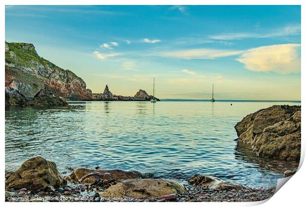 Anstey’s Cove and Long  Quarry Point  Print by Ian Stone