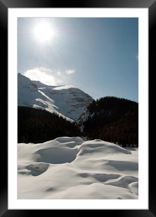 Spectacular Icefields Parkway: Canada's Frozen Spl Framed Mounted Print by Andy Evans Photos