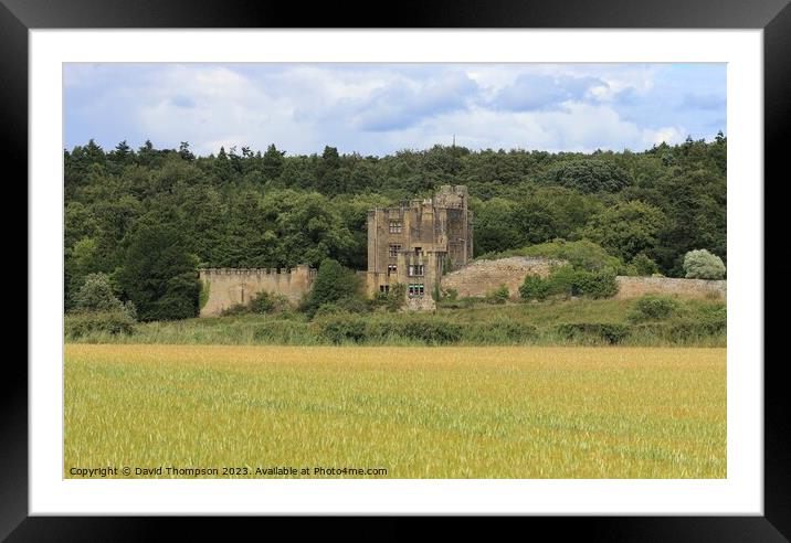 Bothal Castle Framed Mounted Print by David Thompson