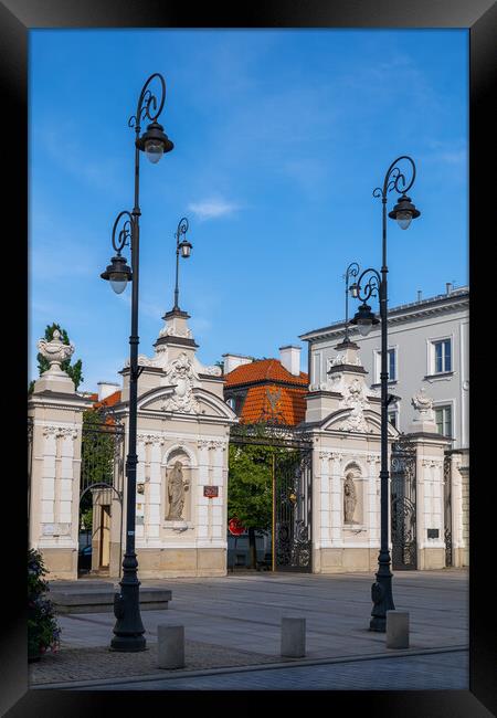 Main Gate To Warsaw University In Poland Framed Print by Artur Bogacki