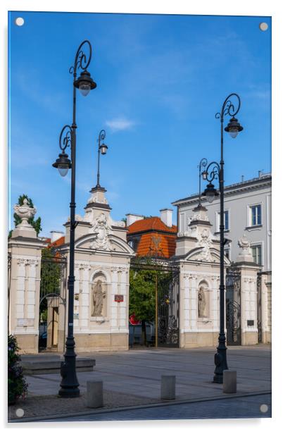 Main Gate To Warsaw University In Poland Acrylic by Artur Bogacki