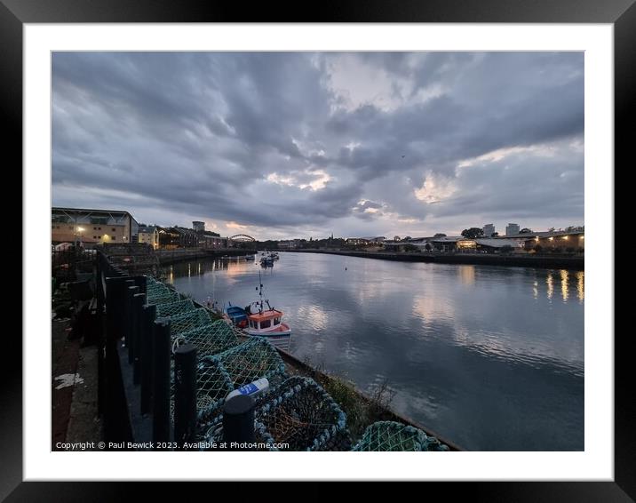Sunderland Fish Quay Framed Mounted Print by Paul Bewick