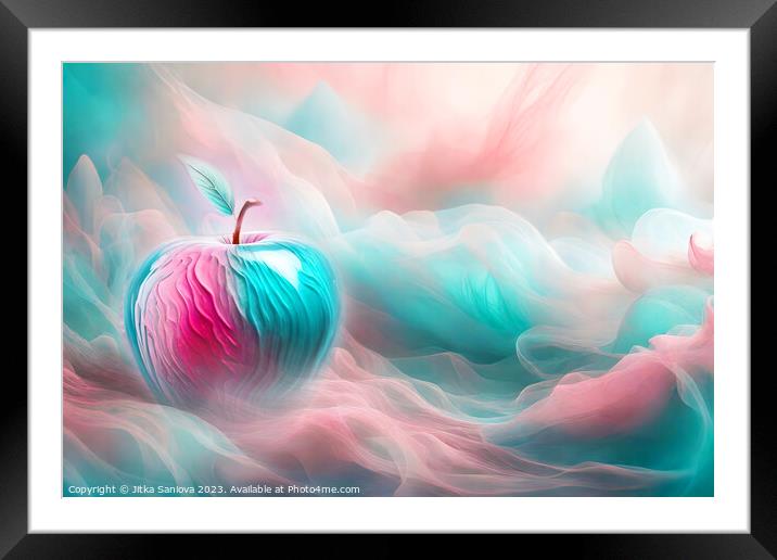 Romantic apple Framed Mounted Print by Jitka Saniova