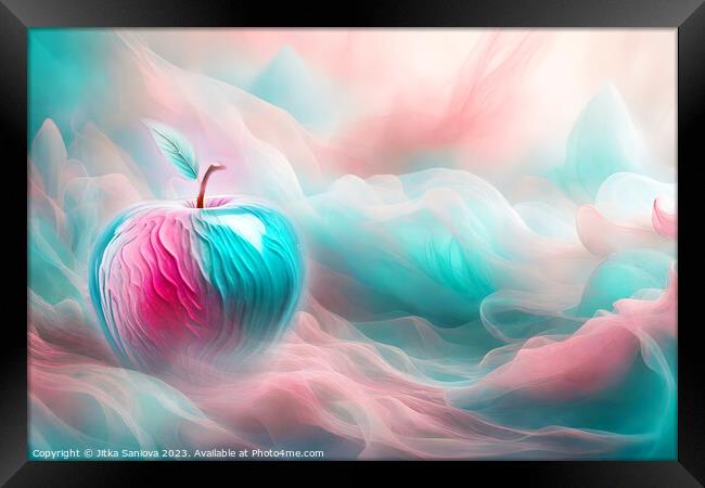 Romantic apple Framed Print by Jitka Saniova
