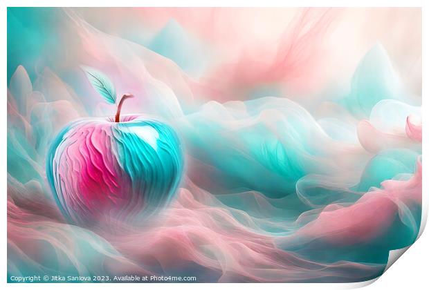 Romantic apple Print by Jitka Saniova