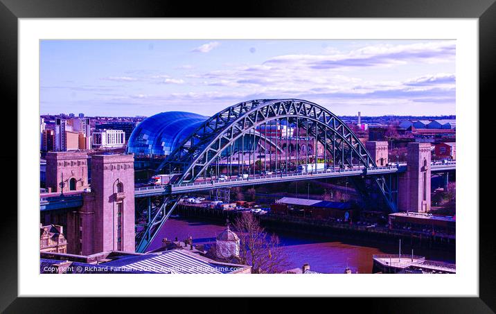 Tyne Bridge  Framed Mounted Print by Richard Fairbairn