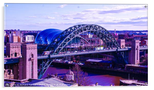 Tyne Bridge  Acrylic by Richard Fairbairn