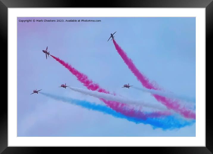 Red Arrows Rollbacks Framed Mounted Print by Mark Chesters