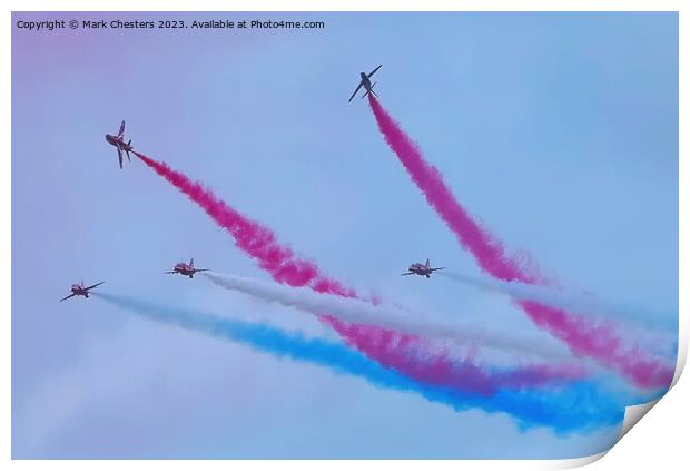 Red Arrows Rollbacks Print by Mark Chesters