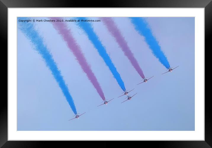 Red Arrows Framed Mounted Print by Mark Chesters