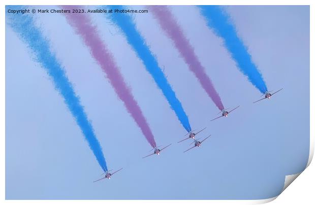Red Arrows Print by Mark Chesters