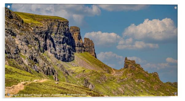 The Quiraing, Isle of Skye, Scotland Acrylic by Robert Mowat