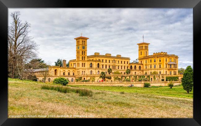 Osborne House, East Cowes, Isle of Wight, the home of Queen Victoria and Prince Albert Framed Print by Robert Mowat