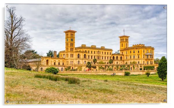 Osborne House, East Cowes, Isle of Wight, the home of Queen Victoria and Prince Albert Acrylic by Robert Mowat
