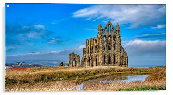 Whitby Abbey, Whitby, Yorkshire Acrylic by Robert Mowat