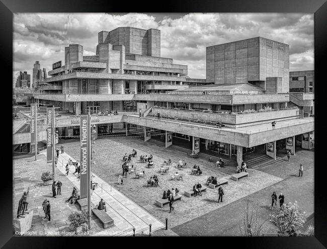 The National Theatre, the South Bank, London Framed Print by Robert Mowat