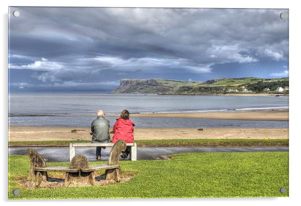 Ballycastle sea monster! Acrylic by David McFarland