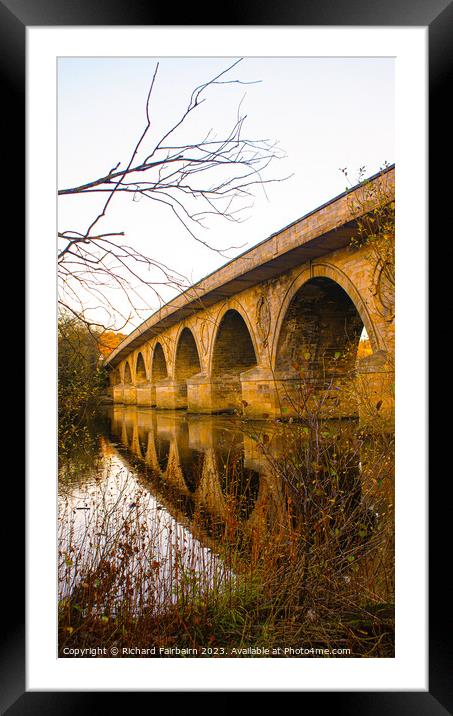 Arched Bridge Framed Mounted Print by Richard Fairbairn