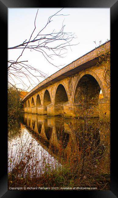 Arched Bridge Framed Print by Richard Fairbairn