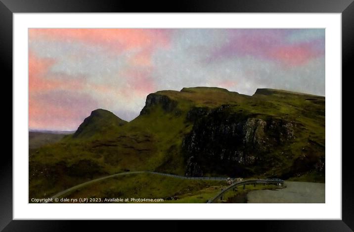 Verdant Peaks: Nature's Serene Majesty SKYE QUIRAI Framed Mounted Print by dale rys (LP)
