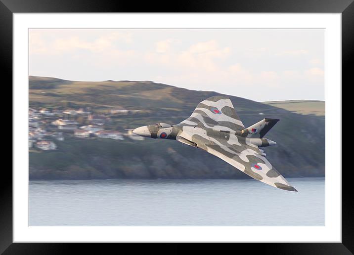 Vulcan Bomber Framed Mounted Print by Noel Howarth