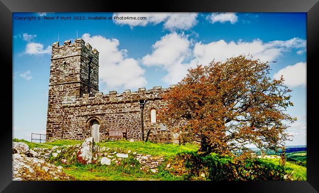 Church On The Tor Framed Print by Peter F Hunt