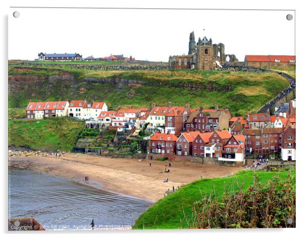 Historic Charm of Whitby Unveiled Acrylic by john hill
