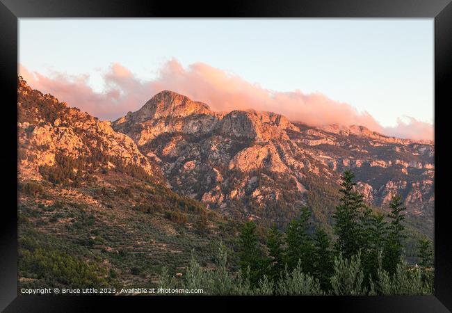 Sublime Vista, Mountainous Mallorca Framed Print by Bruce Little