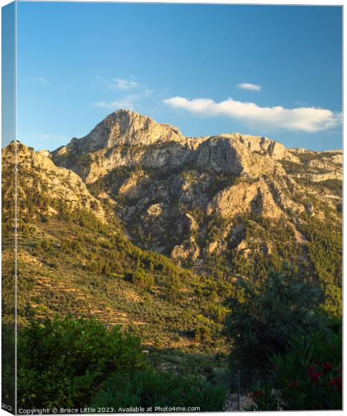 Enthralling Mountainous Vista, Mallorca Canvas Print by Bruce Little