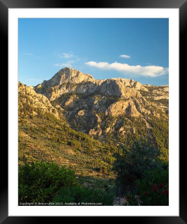 Enthralling Mountainous Vista, Mallorca Framed Mounted Print by Bruce Little