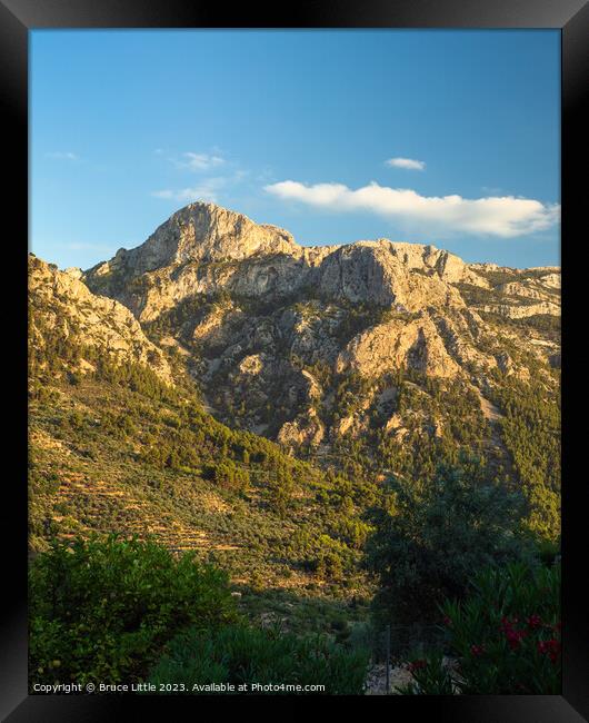 Enthralling Mountainous Vista, Mallorca Framed Print by Bruce Little