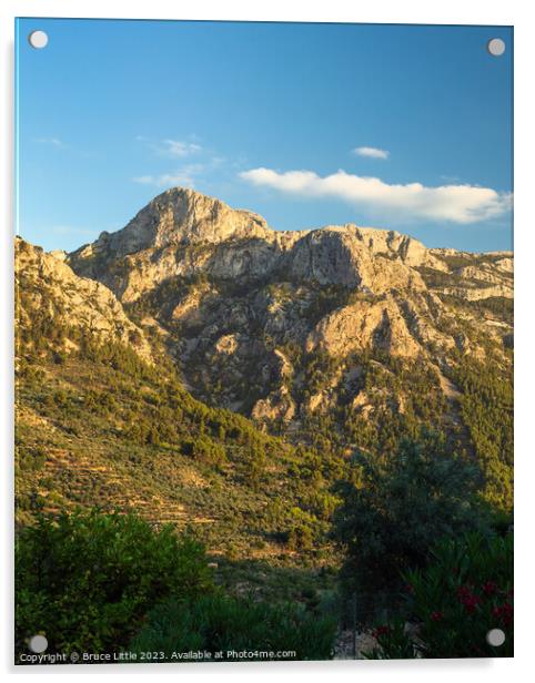 Enthralling Mountainous Vista, Mallorca Acrylic by Bruce Little