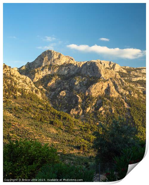 Enthralling Mountainous Vista, Mallorca Print by Bruce Little