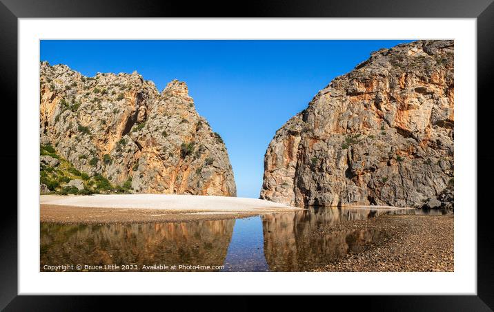 Alluring Canyon Vista, Mallorca Framed Mounted Print by Bruce Little